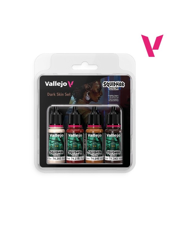Dark Skin Set Squidmar Color Vallejo 18 ml Set de 4 (74305)