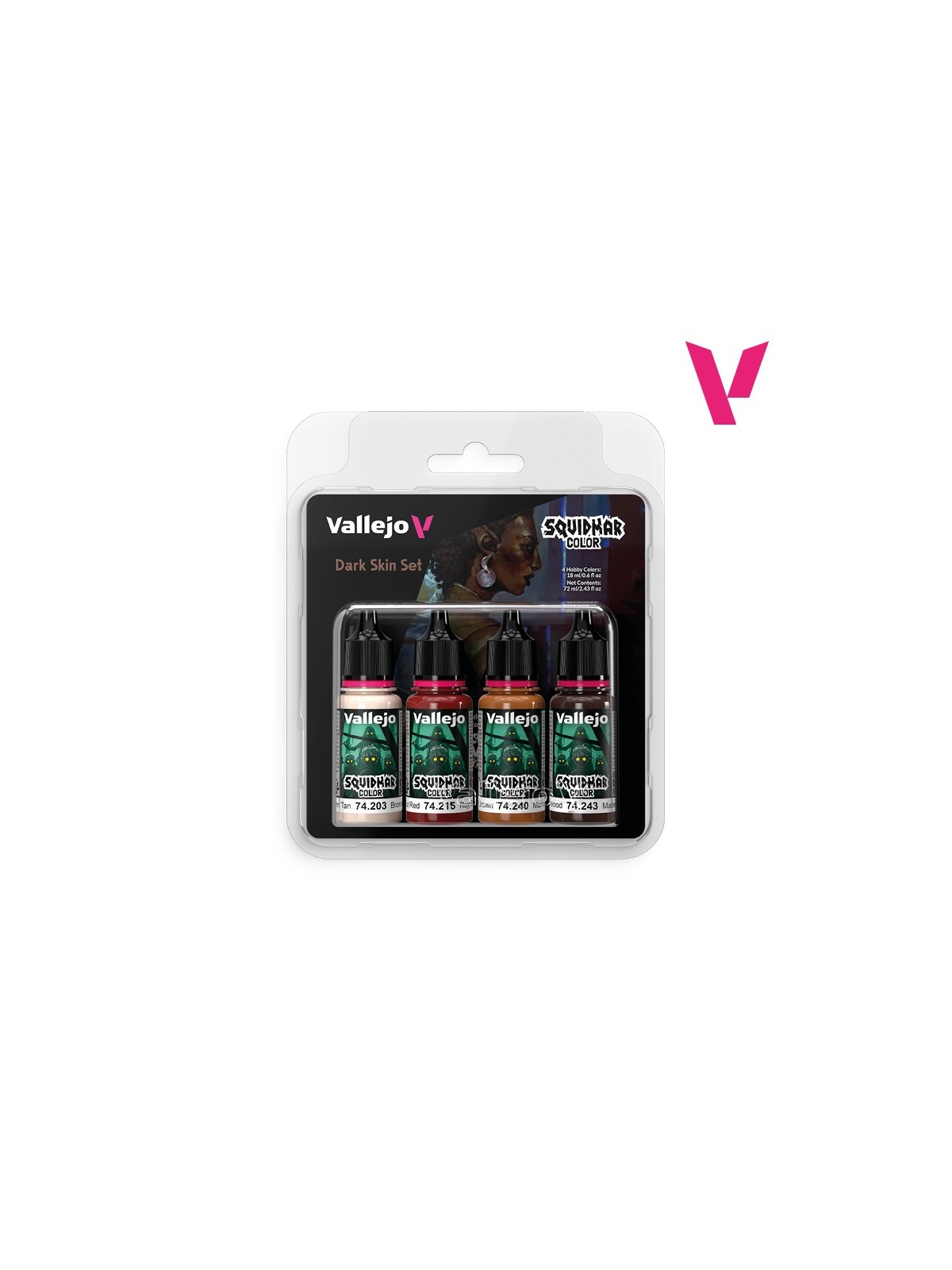 Dark Skin Set Squidmar Color Vallejo 18 ml Set de 4 (74305)