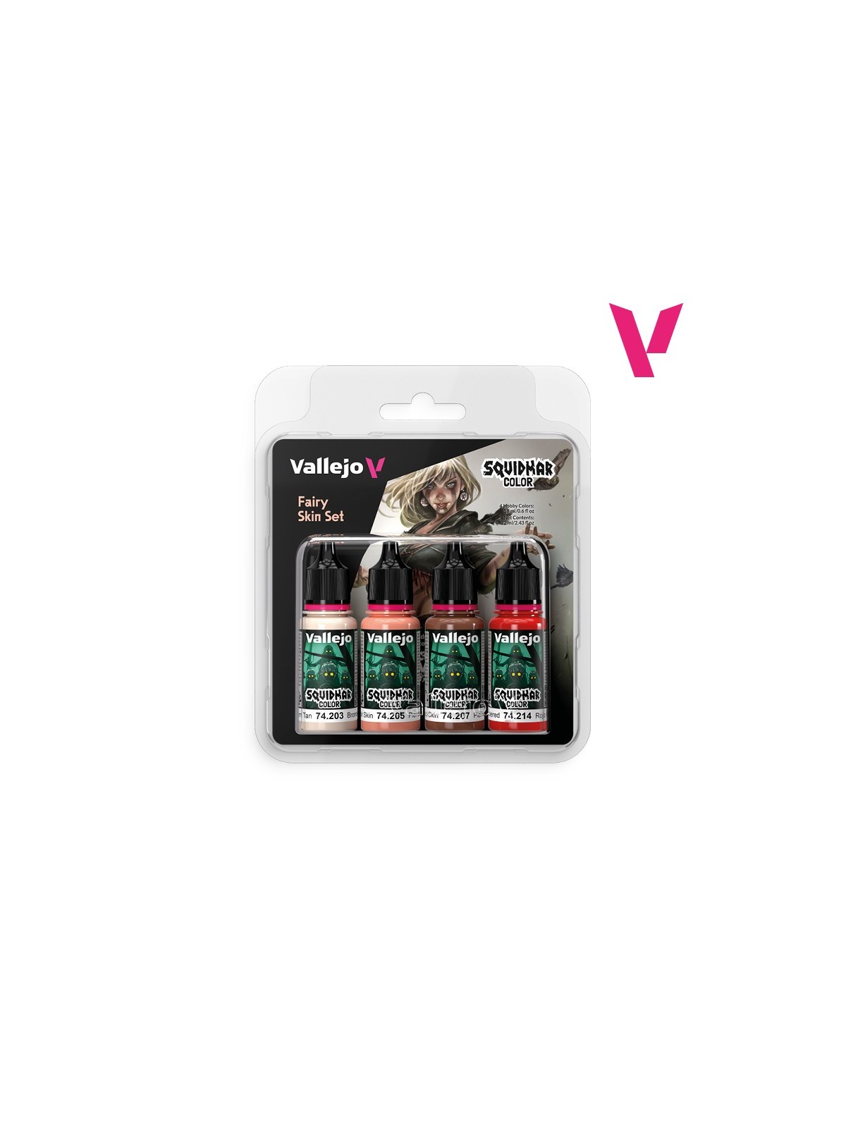 Fairy Skin Set Squidmar Color Vallejo 18 ml Set de 4 (74306)