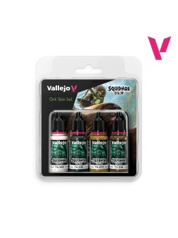Ork Skin Set Squidmar Color Vallejo 18 ml Set de 4 (74307)