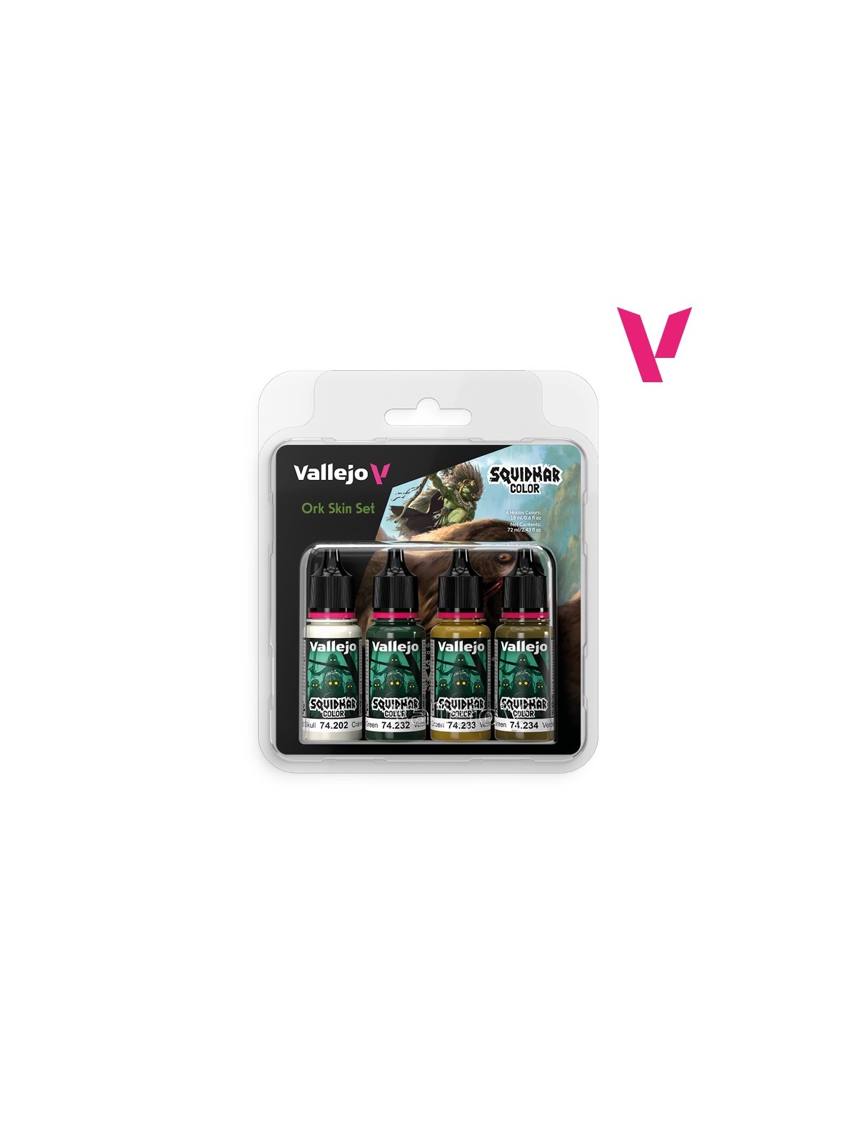 Ork Skin Set Squidmar Color Vallejo 18 ml Set de 4 (74307)