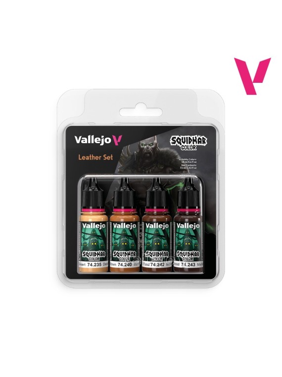 Leather Set Squidmar Color Vallejo 18 ml Set de 4 (74309)