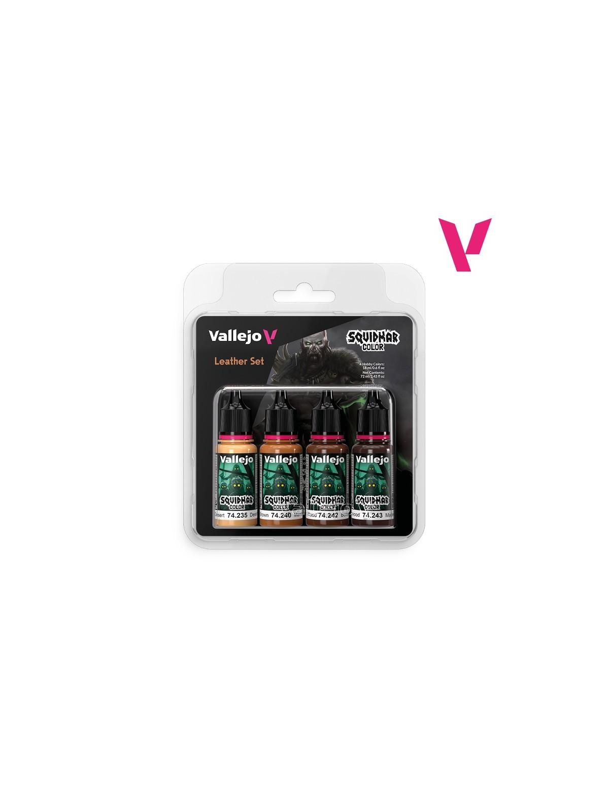 Leather Set Squidmar Color Vallejo 18 ml Set de 4 (74309)