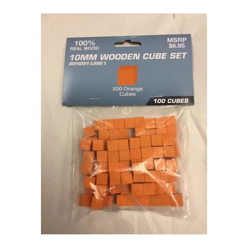 Compra Juego de 100 Cubos de Madera - 10mm - Naranja de Mayday al mejo