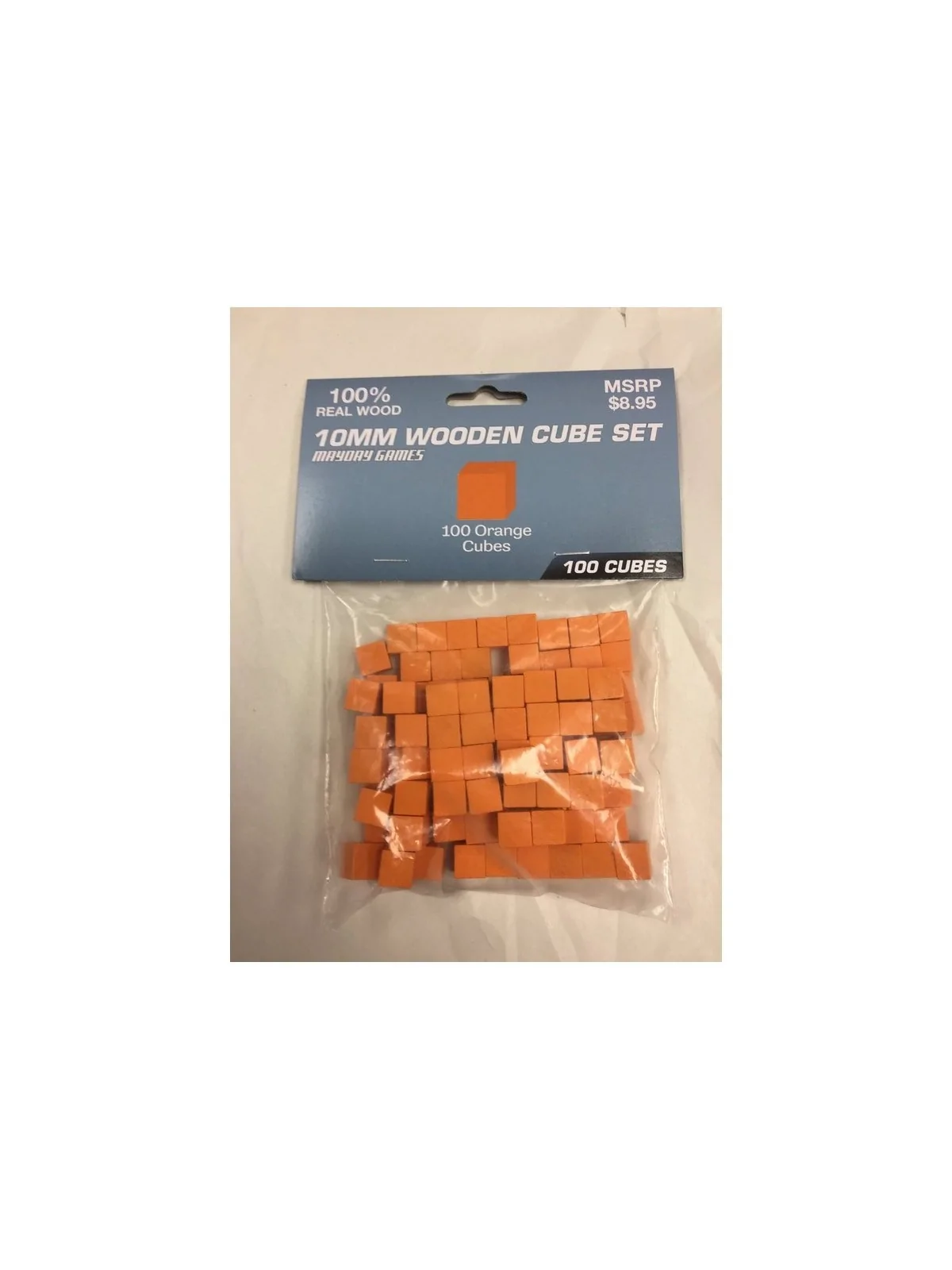 Comprar Juego de 100 Cubos de Madera - 10mm - Naranja barato al mejor 