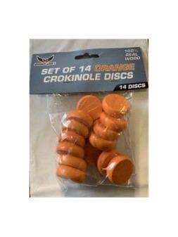 Juego de 14 Discos Crokinole - Naranja de Mayday en Otros | La Cueva Roja