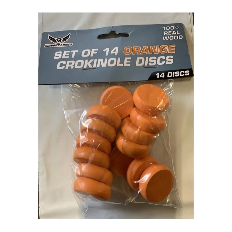 Compra Juego de 14 Discos Crokinole - Naranja de Mayday al mejor preci