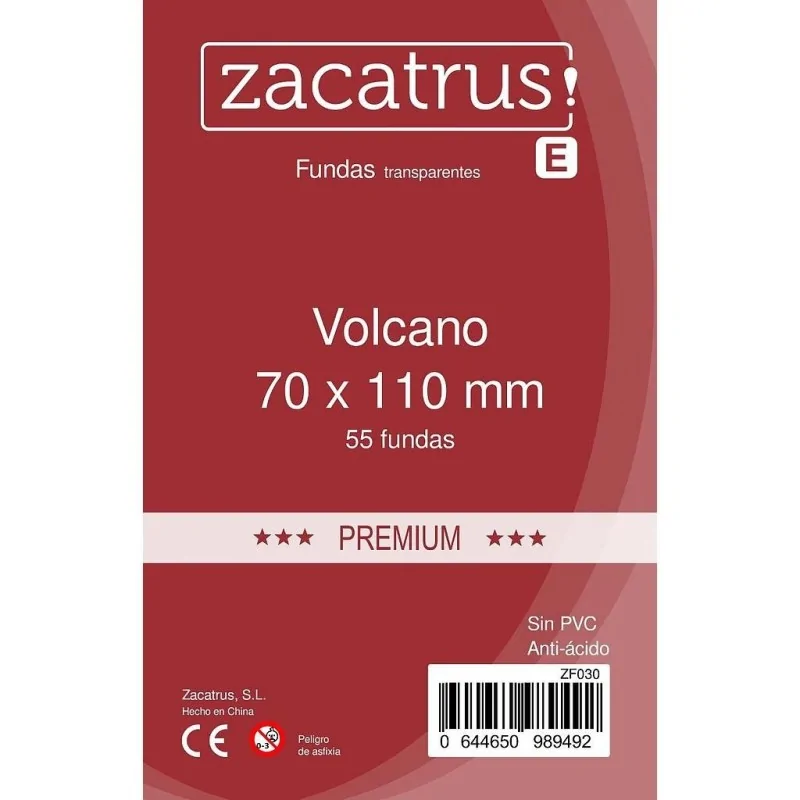 Comprar Fundas Zacatrus Volcano premium (70 mm x 110 mm) (55 uds) bara