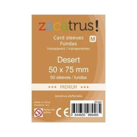 Comprar Fundas Zacatrus Desert premium (50 mm x 75 mm) (55 uds) barato