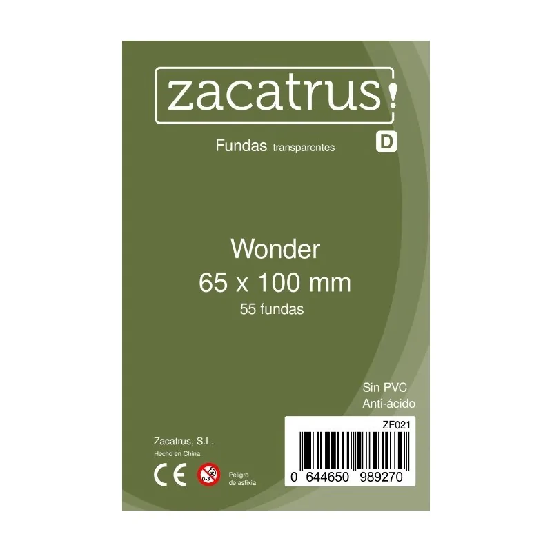 Comprar Fundas Zacatrus Wonder (65 mm X 100 mm) (55 uds) barato al mej