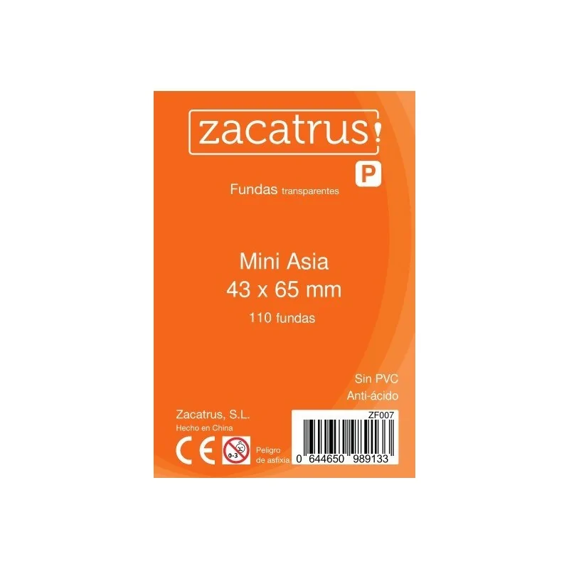 Comprar Fundas Zacatrus Mini Asia (43 mm X 65 mm) (110 uds) barato al 