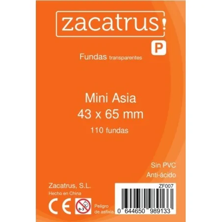 Comprar Fundas Zacatrus Mini Asia (43 mm X 65 mm) (110 uds) barato al 