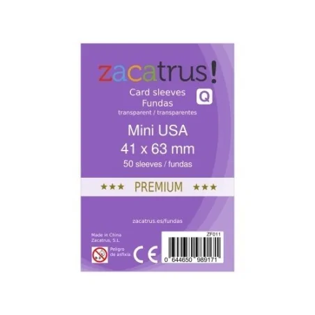 Comprar Fundas Zacatrus Mini USA Premium (41 mm X 63 mm) (55 uds) bara