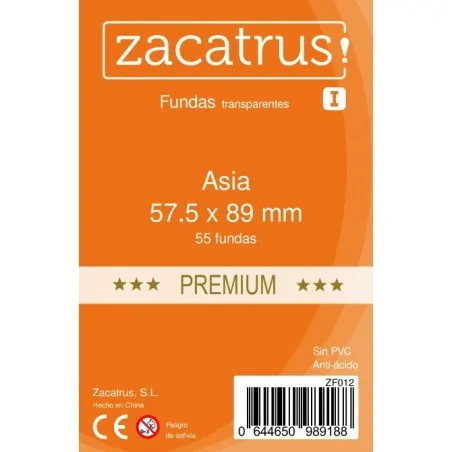 Comprar Fundas Zacatrus Asia Premium (57,5 mm x 89 mm) (55 uds) barato