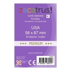 Compra Fundas Zacatrus USA Premium (56 mm X 87 mm) (55 uds) de Zacatru