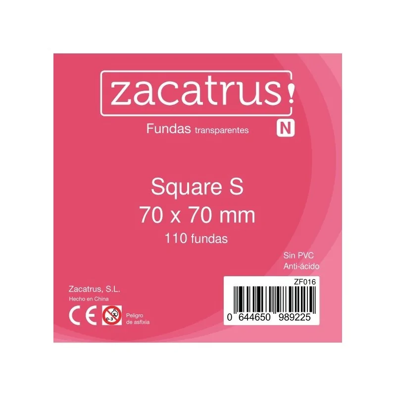 Comprar Fundas Zacatrus Square S (Cuadrada Pequeña) (110 unidades) bar