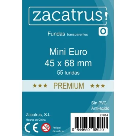 Comprar Fundas Zacatrus Mini Euro Premium (45mm x 68mm) (55 uds) barat