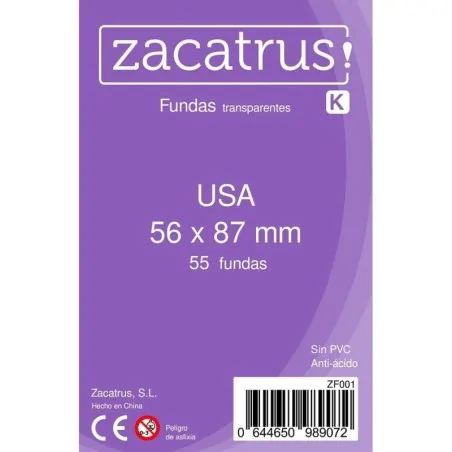 Comprar Fundas Zacatrus USA (56 mm X 87 mm) (55 uds) barato al mejor p