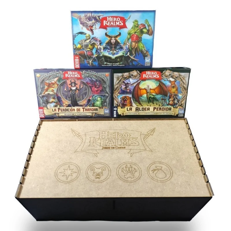 Compra Caja Compatible con Hero Realms (Base + Expansiones) [Inserto] 