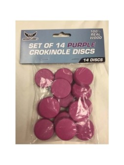 Juego de 14 Discos Crokinole - Morado de Mayday en Otros | La Cueva Roja