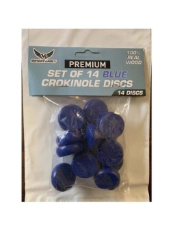 Juego de 14 Discos Crokinole - Azul de Mayday en Otros | La Cueva Roja
