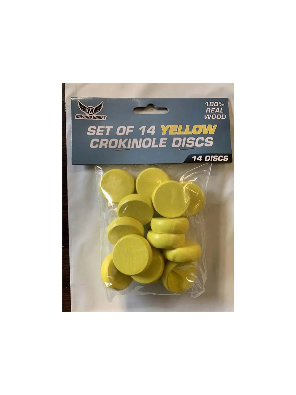 Compra Juego de 14 Discos Crokinole - Amarillo de Mayday al mejor prec