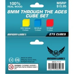 Compra Juego de 275 Cubos de Madera - 8mm - Amarillo, Azul y Rojo de M