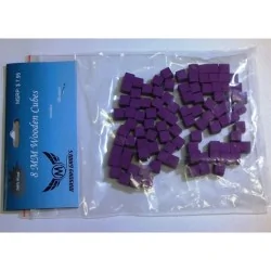 Compra Juego de 100 Cubos de Madera - 8mm - Morado de Mayday al mejor 