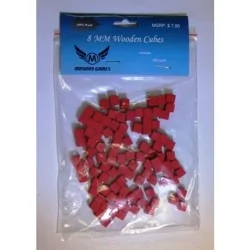 Compra Juego de 100 Cubos de Madera - 8mm - Rojo de Mayday al mejor pr